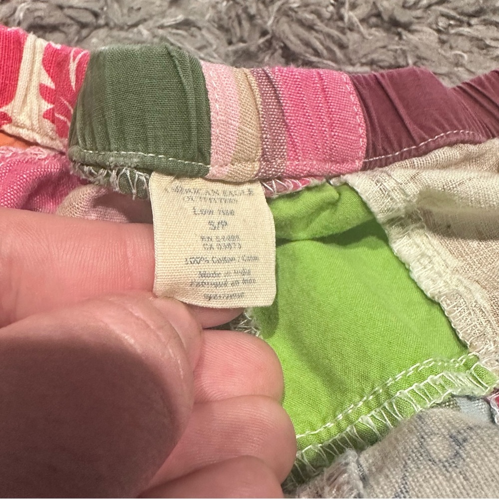 Y2k Micro Mini Shorts Patchwork Boho 100% Cotton … - image 2